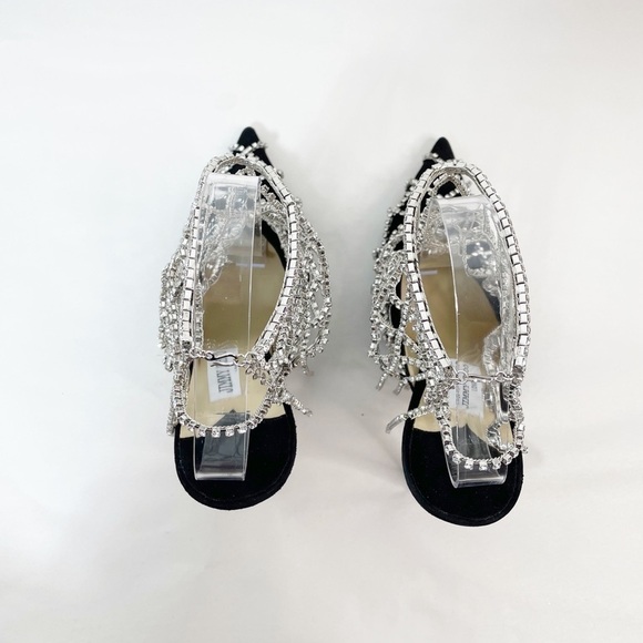 Jimmy Choo Chain Crystal Scotty 110 Heels - Picture 10 of 13